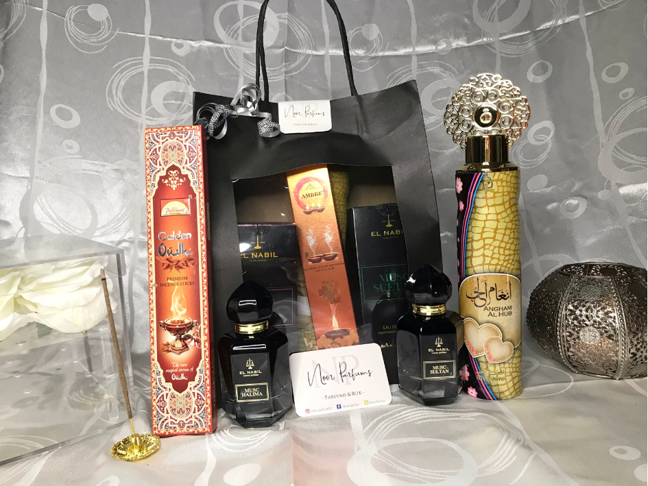 Coffret poche noire avec vitrine